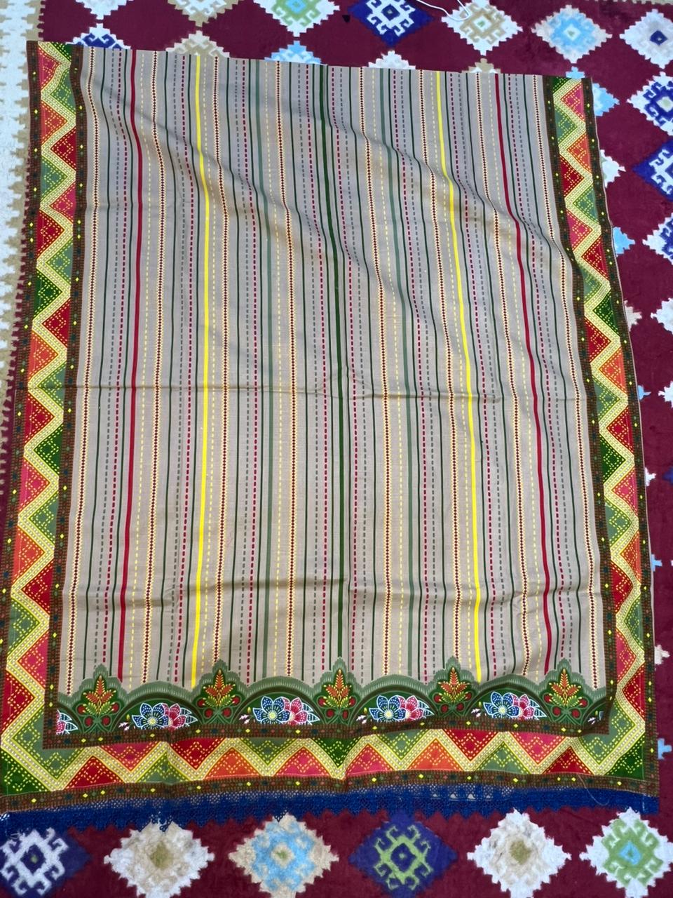 Stitched Kaddar Suit Long Sleeve 3 pc